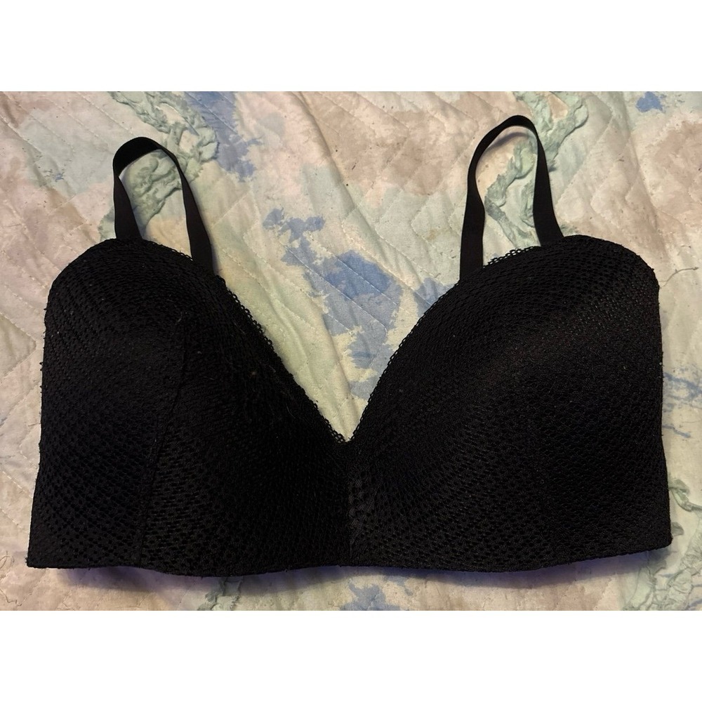 Maidenform Full Figure Black Custom Lift Wirefree Bra, 40DD/40E (01221P)